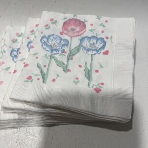 Gloria Vanderbilt︱Vintage Paper Napkins︱1987︱Contempo︱Set of 13︱Vintage︱5x5